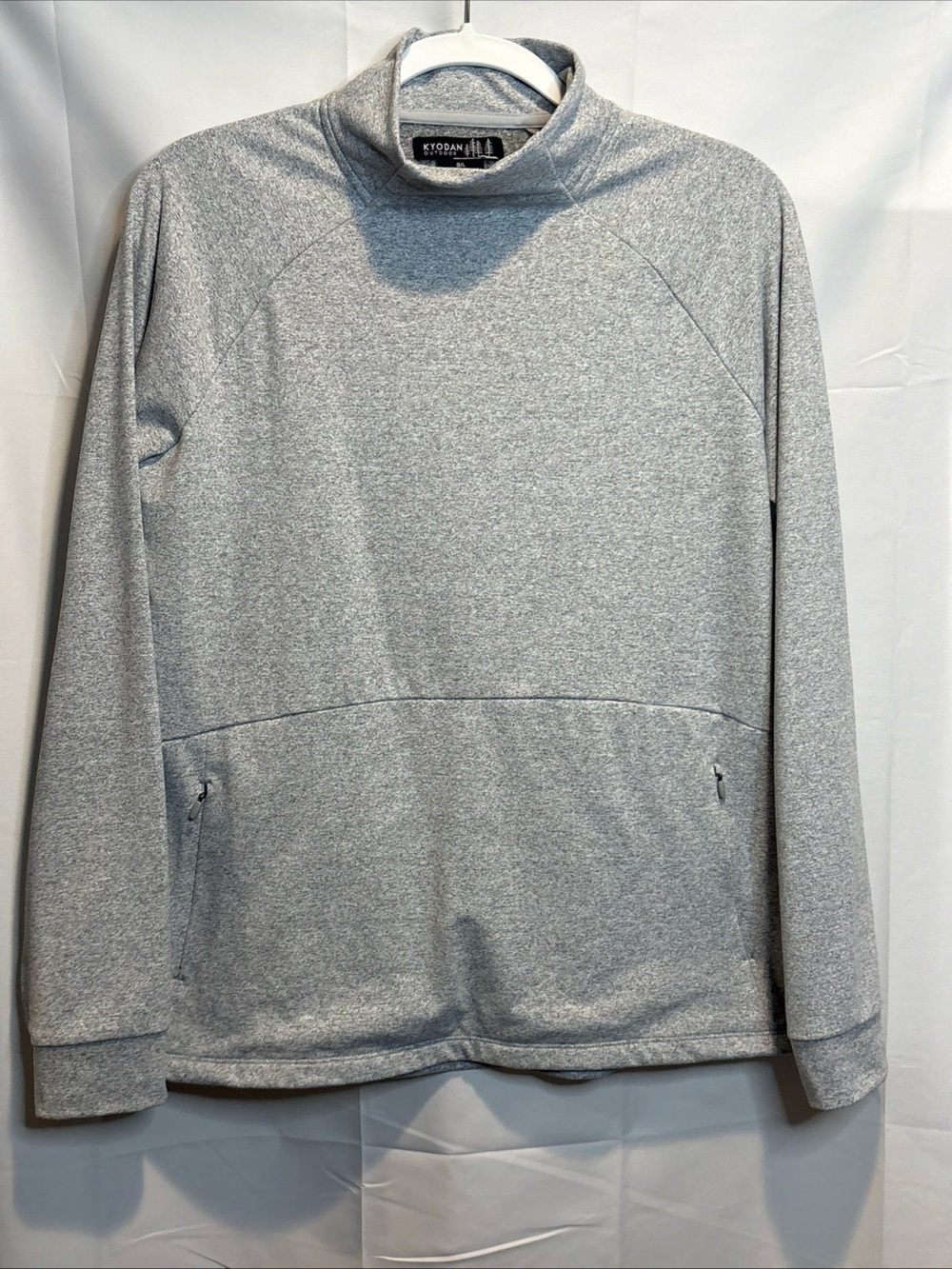 Kyodan Light Heather Gray Mock Neck Sweatshirt